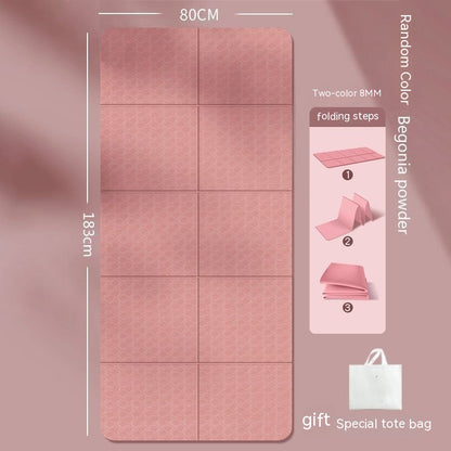 TPE Folding Yoga Mat for Napping and Relaxation