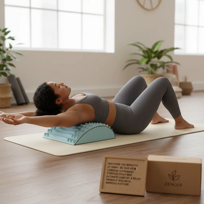 Aura-Relief Lumbar Support & Acupressure Stretch Mat | Yolo-Fitness-YOLO Fitness