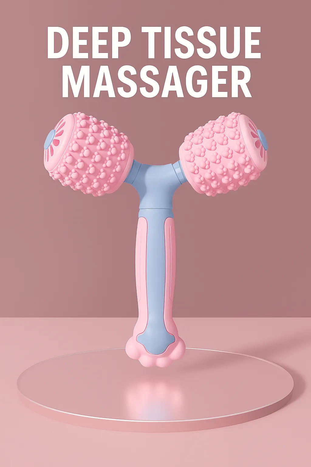 Aura-Relief Y-Shaped Silicone Muscle Massage Stick | Yolo-Fitness-YOLO Fitness