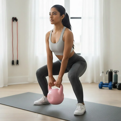 Aura-Soft Ergonomic PVC Kettlebell (2kg–12kg) | Yolo-Fitness-YOLO Fitness