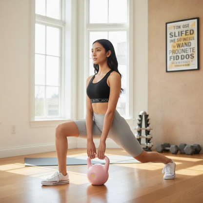 Aura-Soft Ergonomic PVC Kettlebell (2kg–12kg) | Yolo-Fitness-YOLO Fitness