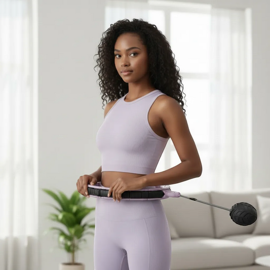 Aura-Spin Smart Counting Weighted Hula Hoop (Adjustable) | Yolo-Fitness-YOLO Fitness