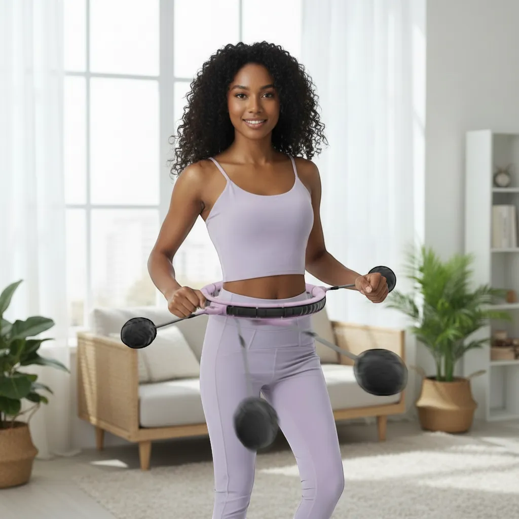 Aura-Spin Smart Counting Weighted Hula Hoop (Adjustable) | Yolo-Fitness-YOLO Fitness