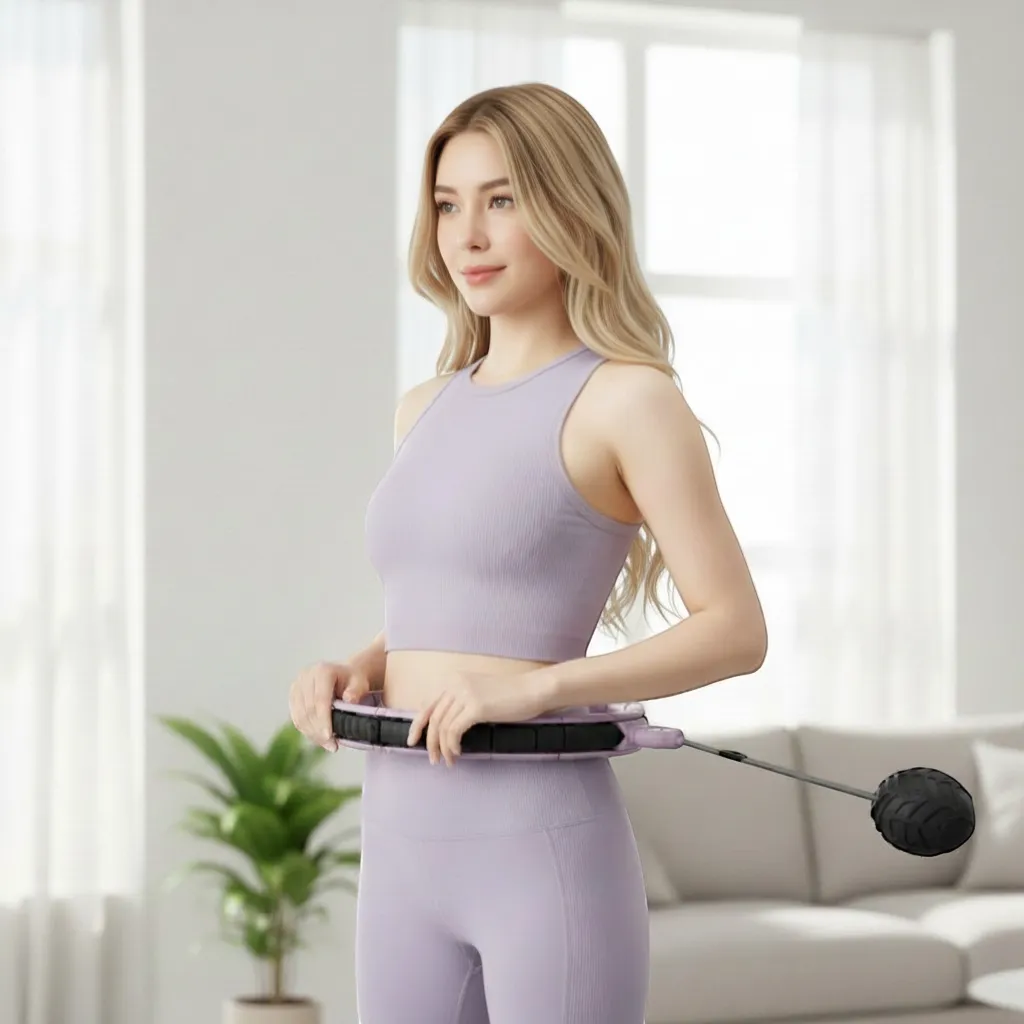 Aura-Spin Smart Counting Weighted Hula Hoop (Adjustable) | Yolo-Fitness-YOLO Fitness