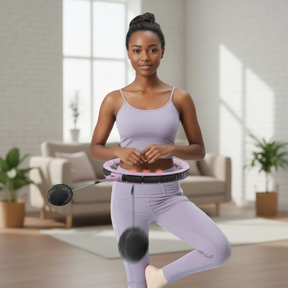 Aura-Spin Smart Counting Weighted Hula Hoop (Adjustable) | Yolo-Fitness-YOLO Fitness