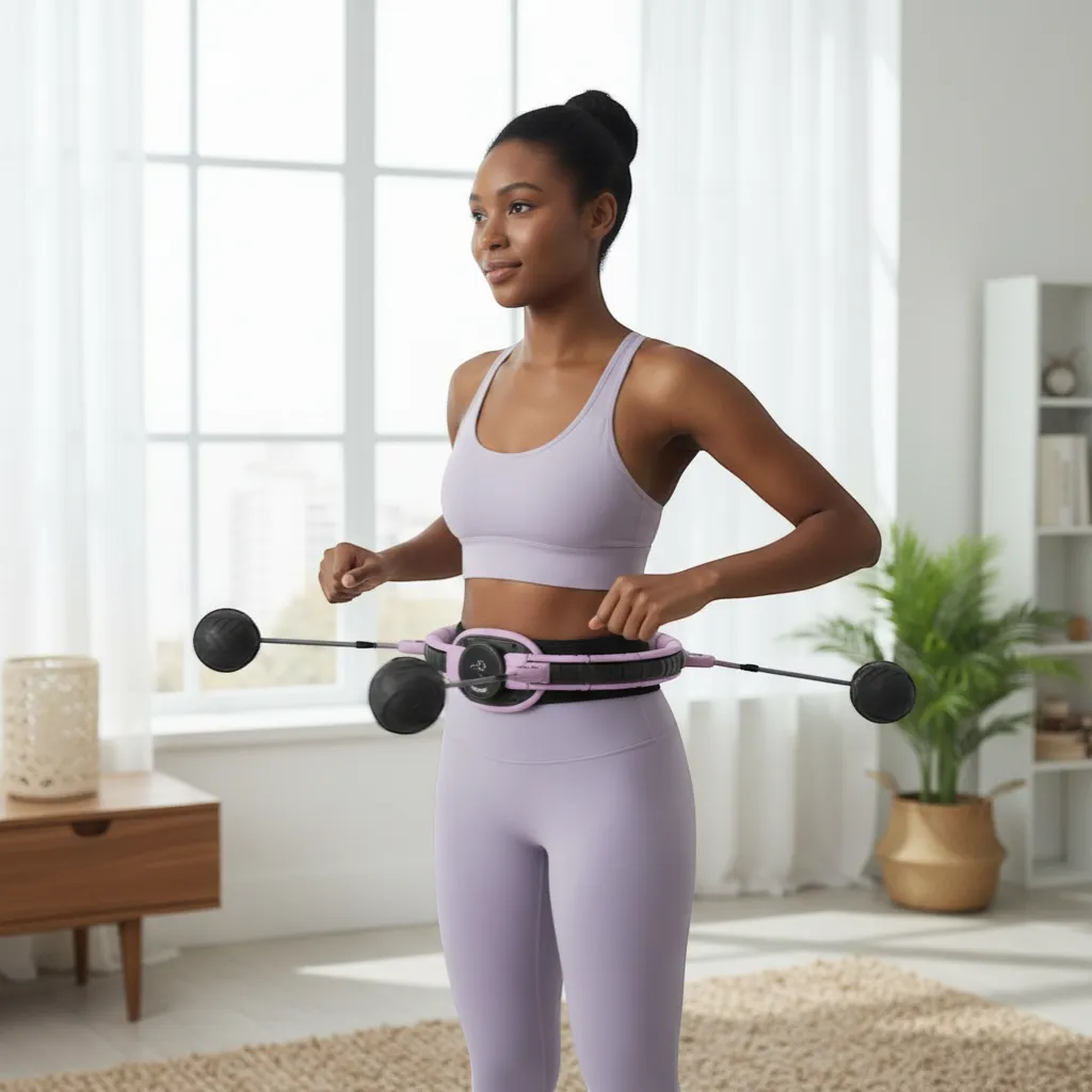 Aura-Spin Smart Counting Weighted Hula Hoop (Adjustable) | Yolo-Fitness-YOLO Fitness