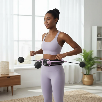 Aura-Spin Smart Counting Weighted Hula Hoop (Adjustable) | Yolo-Fitness-YOLO Fitness