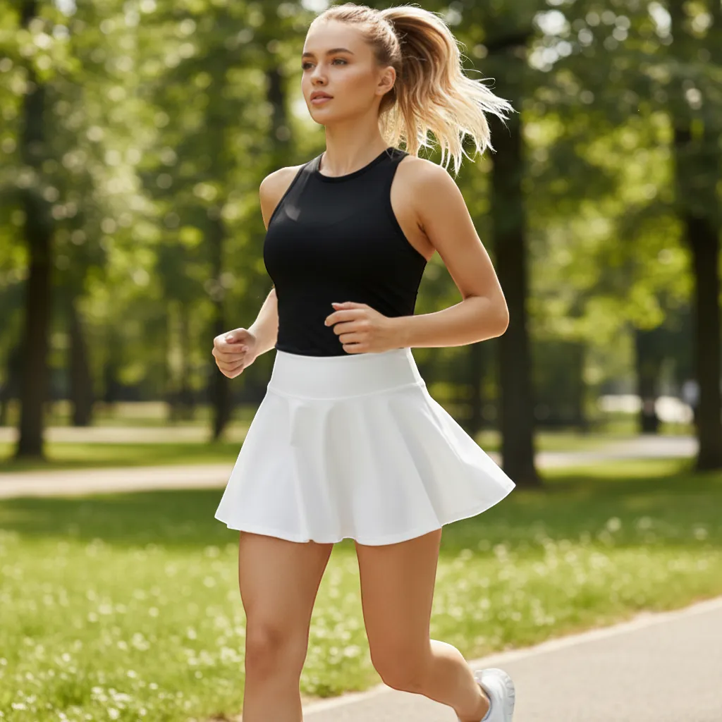 Aura-Swift 2-in-1 Breathable Mini Yoga Skirt | Yolo-Fitness-YOLO Fitness