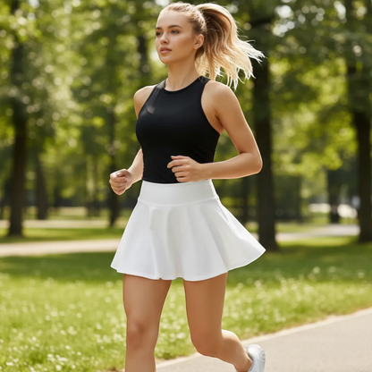 Aura-Swift 2-in-1 Breathable Mini Yoga Skirt | Yolo-Fitness-YOLO Fitness