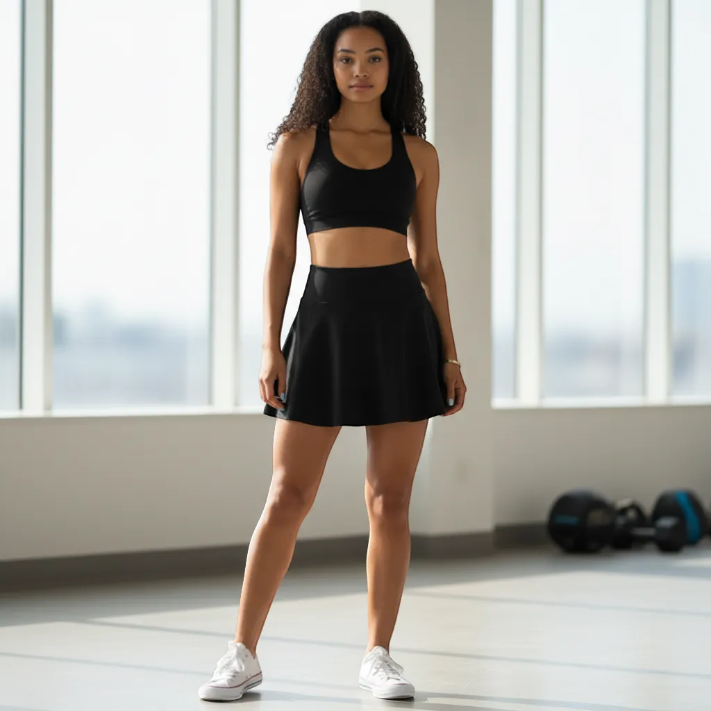 Aura-Swift 2-in-1 Breathable Mini Yoga Skirt | Yolo-Fitness-YOLO Fitness