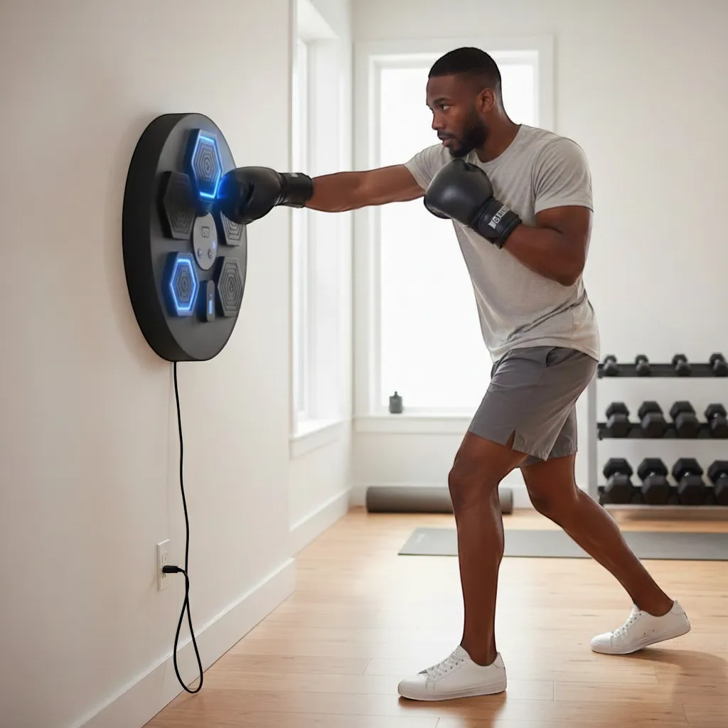 Beat Smart Bluetooth Music Boxing Machine with RGB Rhythm Lights | Yolo-Fitness-YOLO Fitness