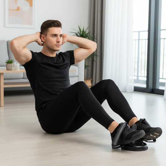 Core-Anchor Precision Sit-Up Suction Assistant | YOLO-FITNESS