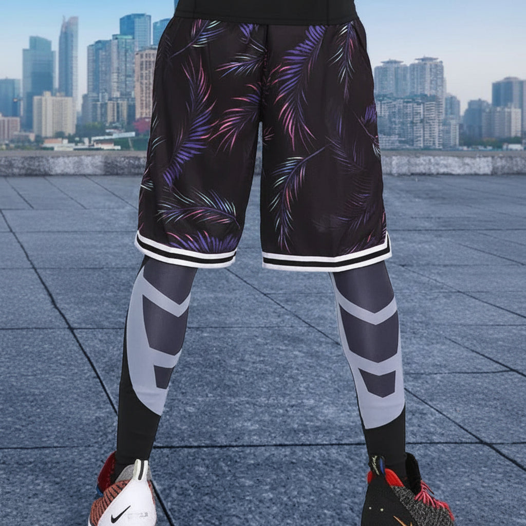 Elite Pro Men's Compression Sports Tights | Yolo-Fitness-Fitness-YOLO Fitness