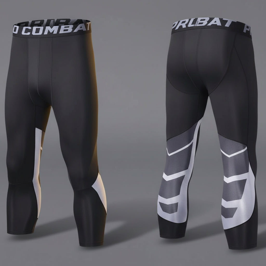 Elite Pro Men's Compression Sports Tights | Yolo-Fitness-Fitness-YOLO Fitness