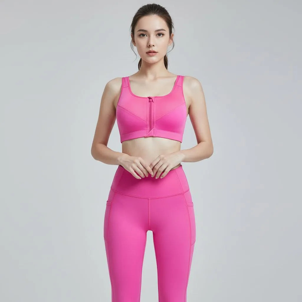 High-Impact Shockproof Racerback Sports Bra | Yolo-Fitness-Fitness-YOLO Fitness