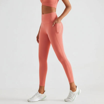 High-Waist Sculpting Yoga Leggings with Side Pockets | Yolo-Fitness-Fitness-YOLO Fitness