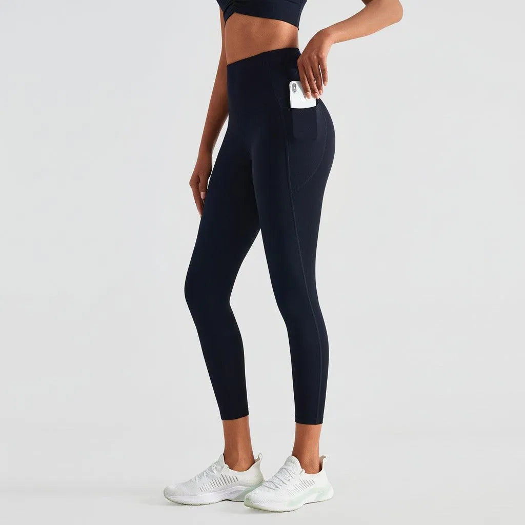 High-Waist Sculpting Yoga Leggings with Side Pockets | Yolo-Fitness-Fitness-YOLO Fitness
