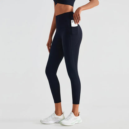 High-Waist Sculpting Yoga Leggings with Side Pockets | Yolo-Fitness-Fitness-YOLO Fitness