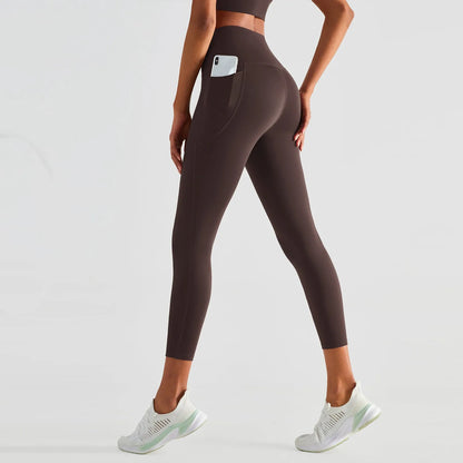High-Waist Sculpting Yoga Leggings with Side Pockets | Yolo-Fitness-Fitness-YOLO Fitness