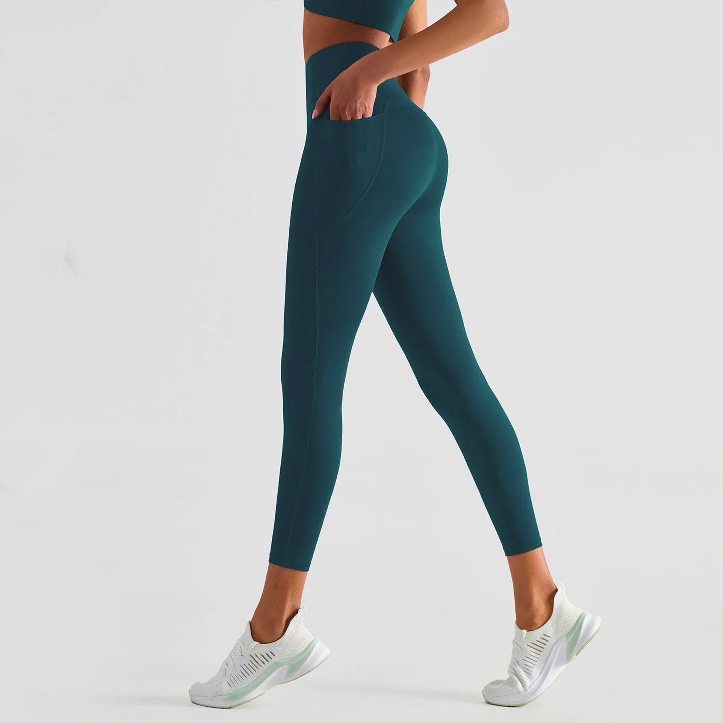High-Waist Sculpting Yoga Leggings with Side Pockets | Yolo-Fitness-Fitness-YOLO Fitness