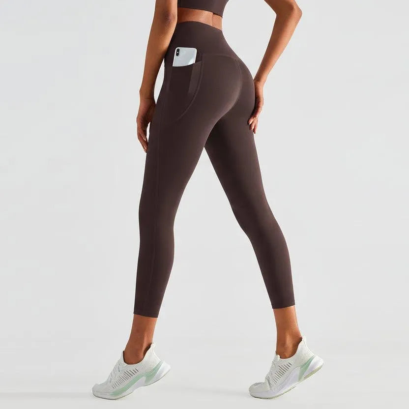 High-Waist Sculpting Yoga Leggings with Side Pockets | Yolo-Fitness-Fitness-YOLO Fitness