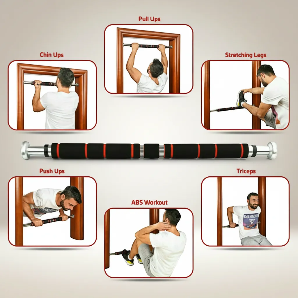 Iron-Grip Adjustable Doorway Pull-Up Bar | Yolo-Fitness-YOLO Fitness