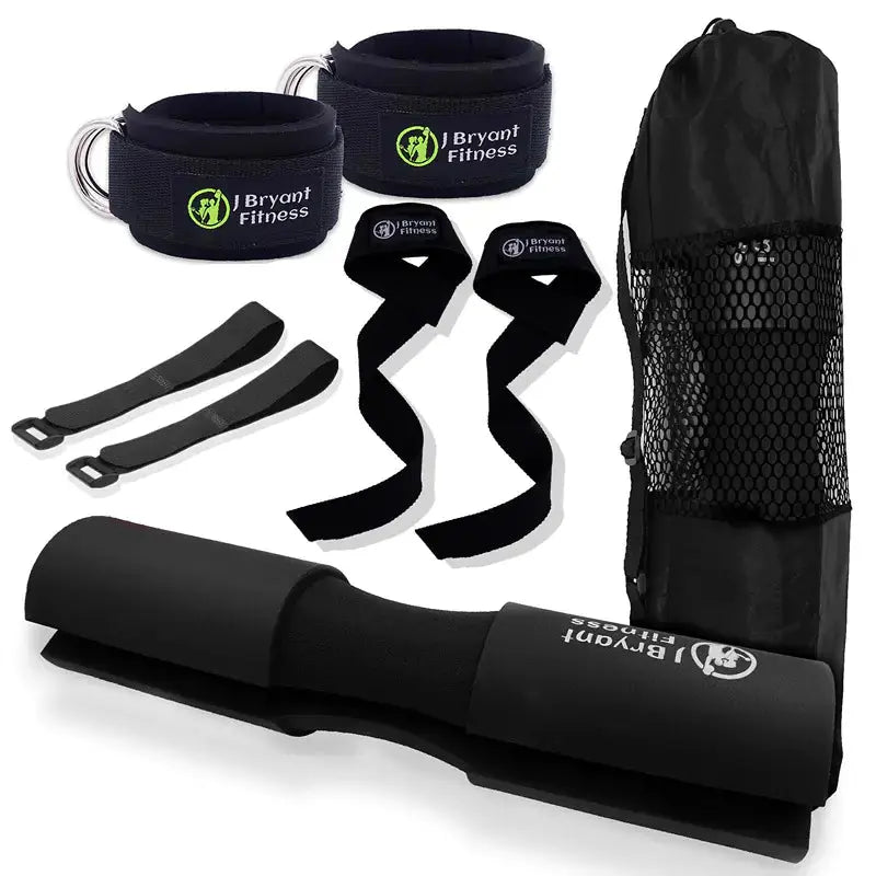 Barbell Pad Set with Ankle Strap for Hip Thrusts My Store