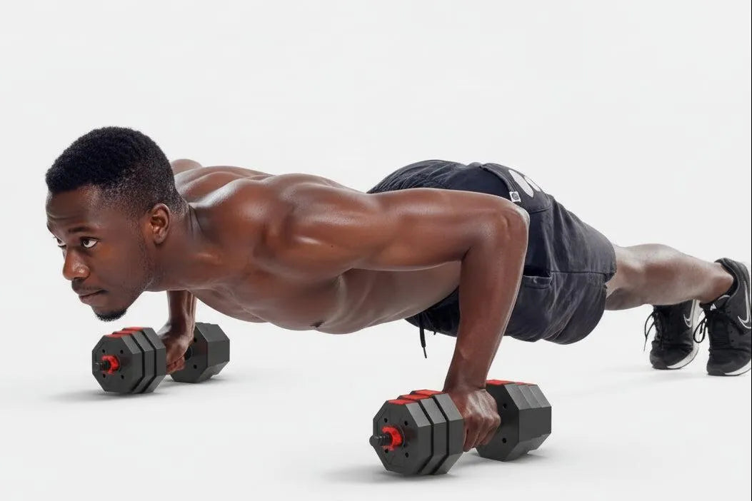 Octagonal Adjustable Dumbbell & Barbell Set (10kg-40kg) | Yolo-Fitness-Fitness-YOLO Fitness