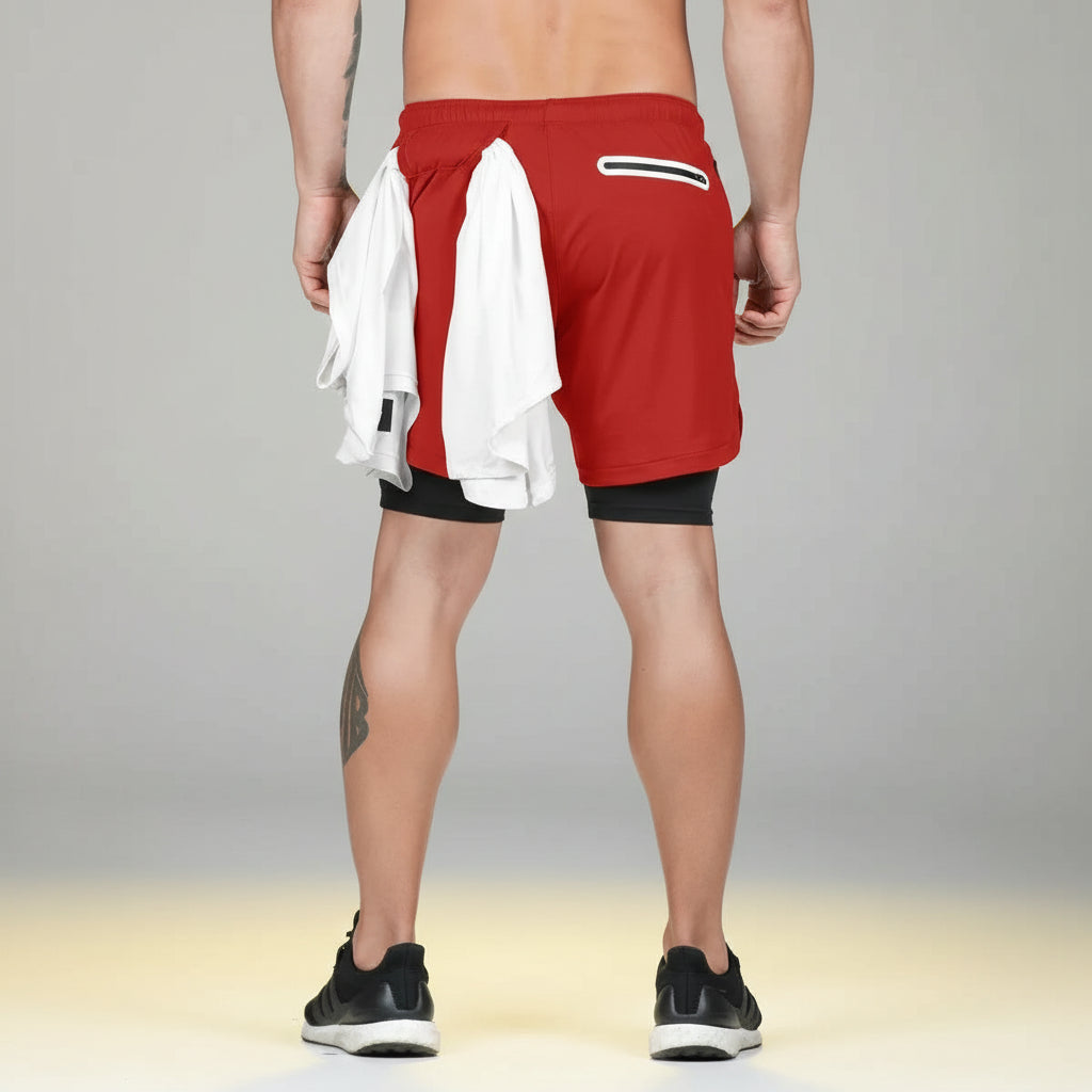 Performance 2-in-1 Double-Deck Training Shorts | Yolo-Fitness-Fitness-YOLO Fitness