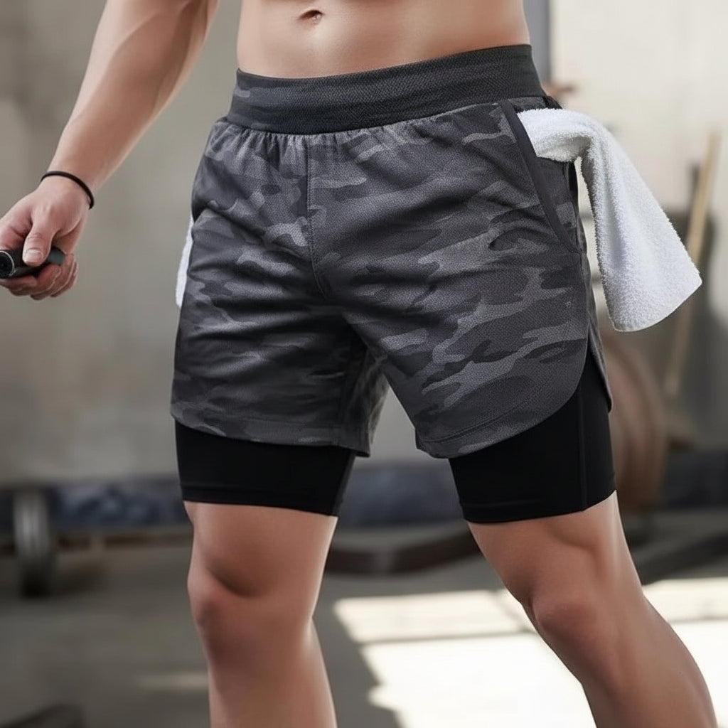 Performance 2-in-1 Double-Deck Training Shorts | Yolo-Fitness-Fitness-YOLO Fitness