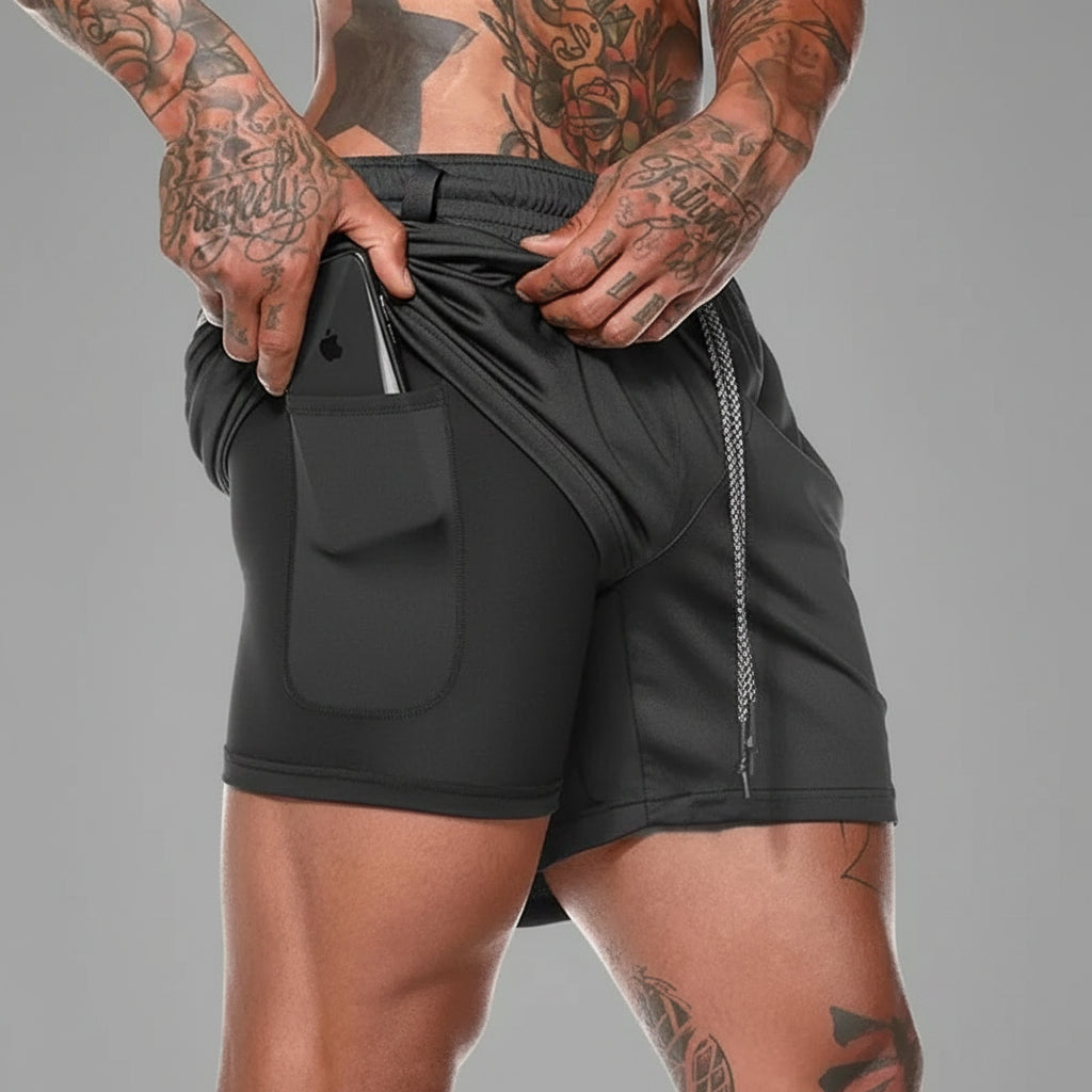 Performance 2-in-1 Double-Deck Training Shorts | Yolo-Fitness-Fitness-YOLO Fitness