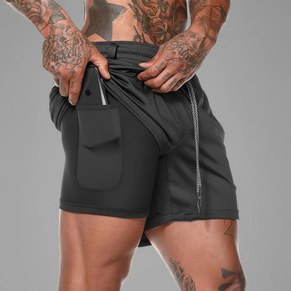 Performance 2-in-1 Double-Deck Training Shorts | Yolo-Fitness-Fitness-YOLO Fitness