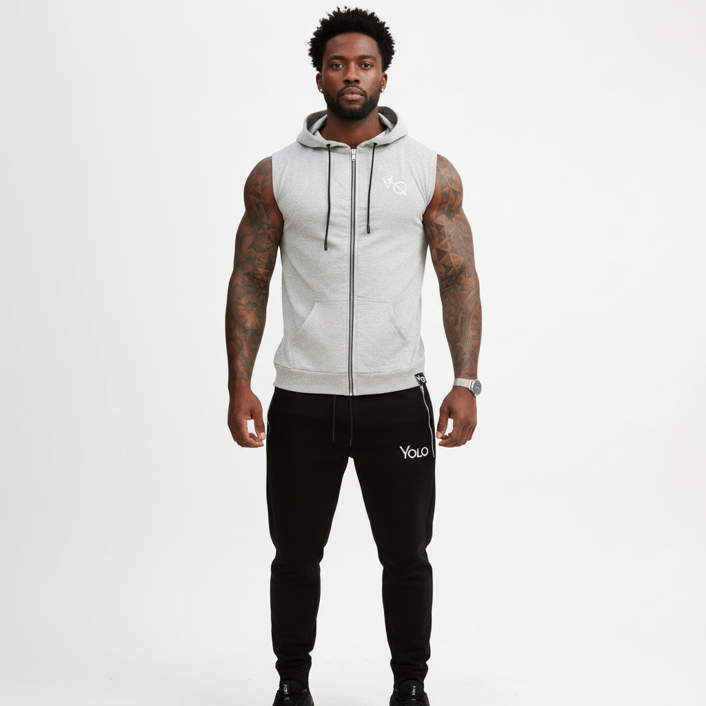 Performance Pro Sleeveless Zip-Up Gym Hoodie | Yolo-Fitness-Fitness-YOLO Fitness