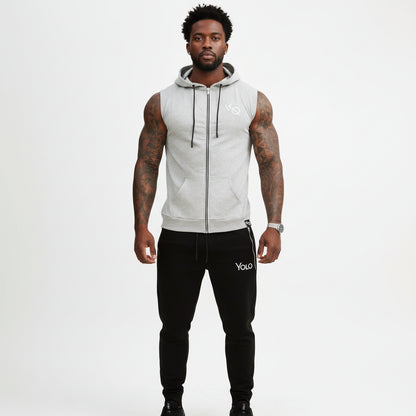 Performance Pro Sleeveless Zip-Up Gym Hoodie | Yolo-Fitness-Fitness-YOLO Fitness