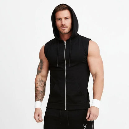Performance Pro Sleeveless Zip-Up Gym Hoodie | Yolo-Fitness-Fitness-YOLO Fitness
