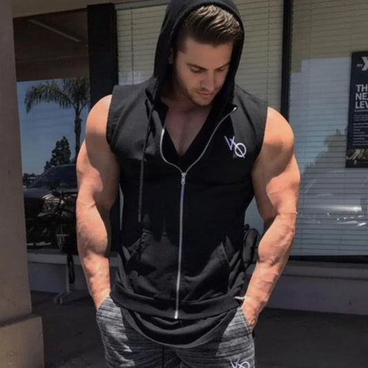 Performance Pro Sleeveless Zip-Up Gym Hoodie | Yolo-Fitness-Fitness-YOLO Fitness