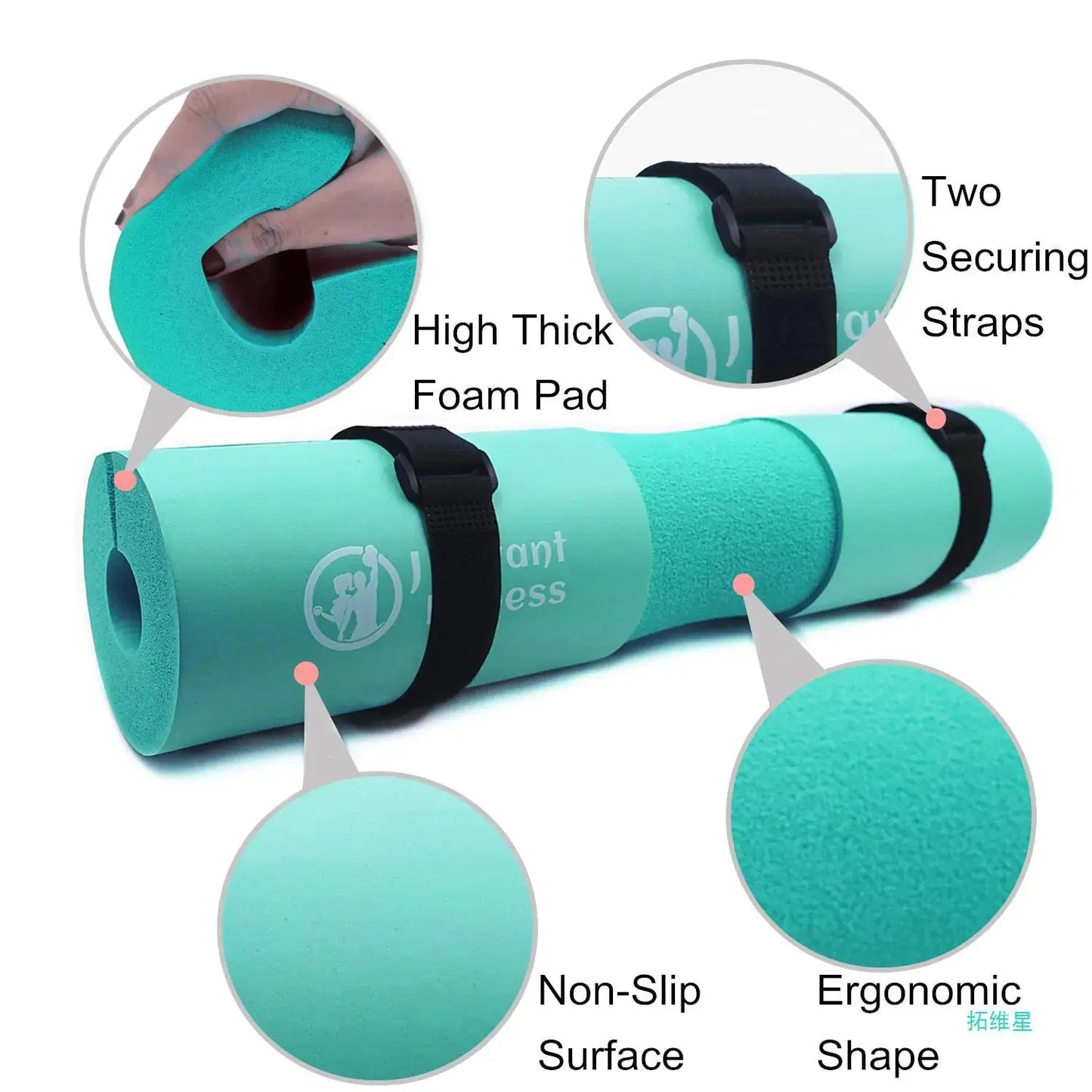 Barbell Pad Set with Ankle Strap for Hip Thrusts My Store