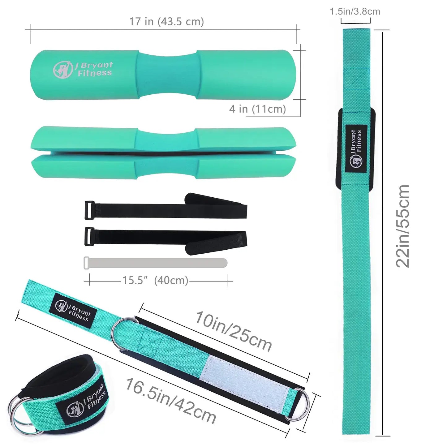 Barbell Pad Set with Ankle Strap for Hip Thrusts My Store